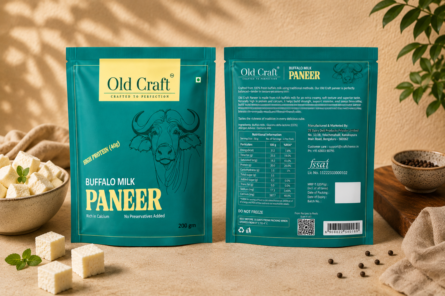 Old Craft — Premium Dairy Packaging