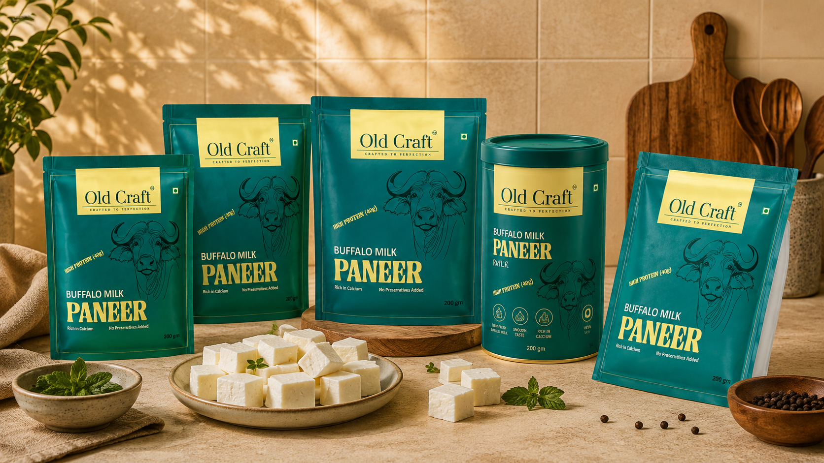 Old Craft — Paneer Packaging Collection